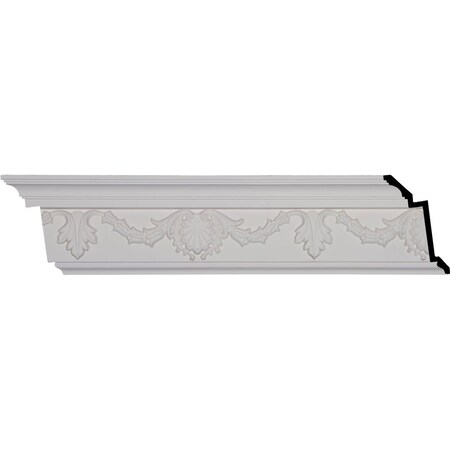 Ekena Millwork SAMPLE - 6 1/4"H x 3 3/8"P x 7"F x 12"L, (16" Repeat), Shell Crown Moulding SAMPLE-MLD06X03X07SH